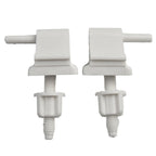 Toilet Seat Hinge Replacement Kit – Universal Fixing Screws for Repairs