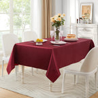 Rectangle Satin Tablecloth – Silky Soft Solid Table Cover for Wedding Banquet