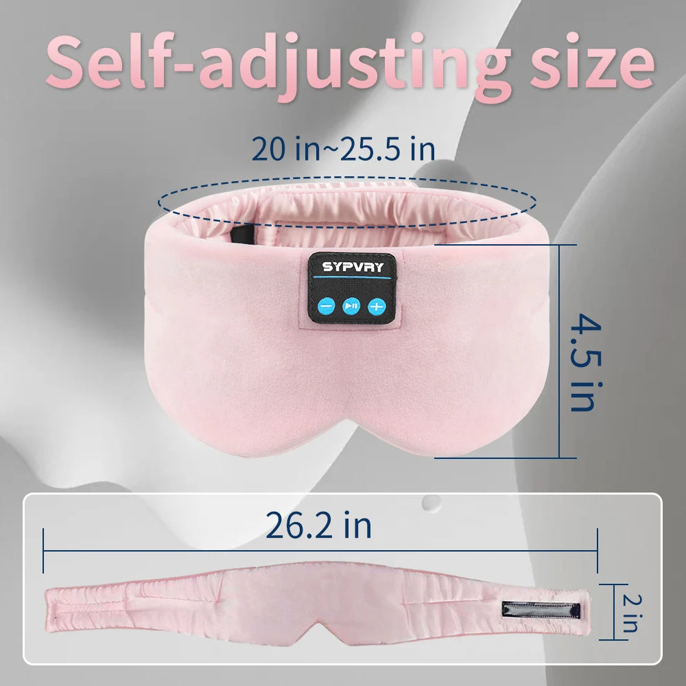 Bluetooth Sleeping Eye Mask – Wireless Music Headset for Travel and Insomnia