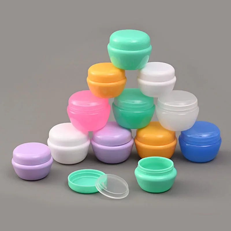 Mushroom Shape Cosmetic Jars – Refillable Travel Containers for Skincare