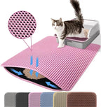 Double Layer Cat Litter Mat – Waterproof Non-Slip Pad for Pet Cleanliness