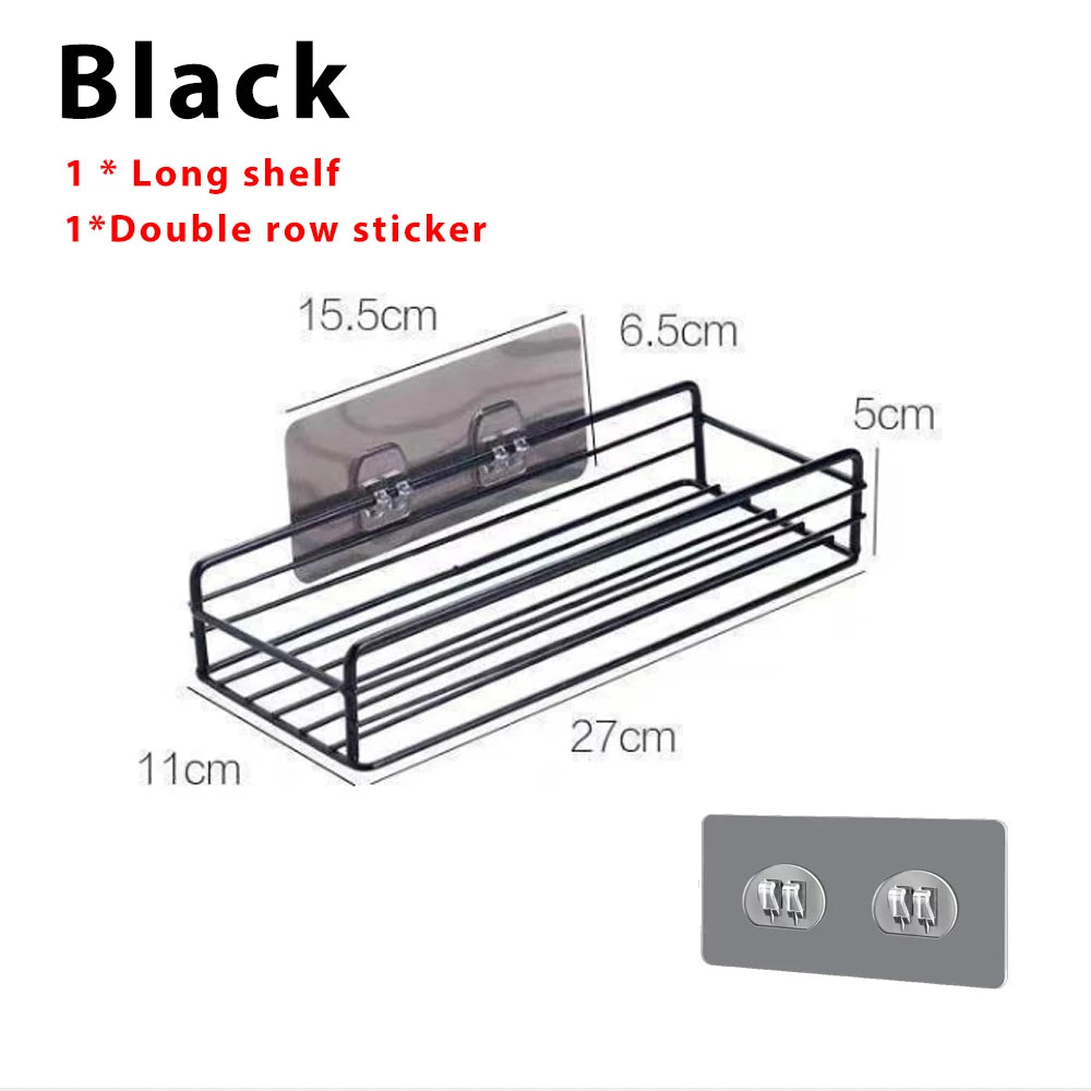 Bathroom Corner Storage Shelf – Wall Mounted Organizer for Shower