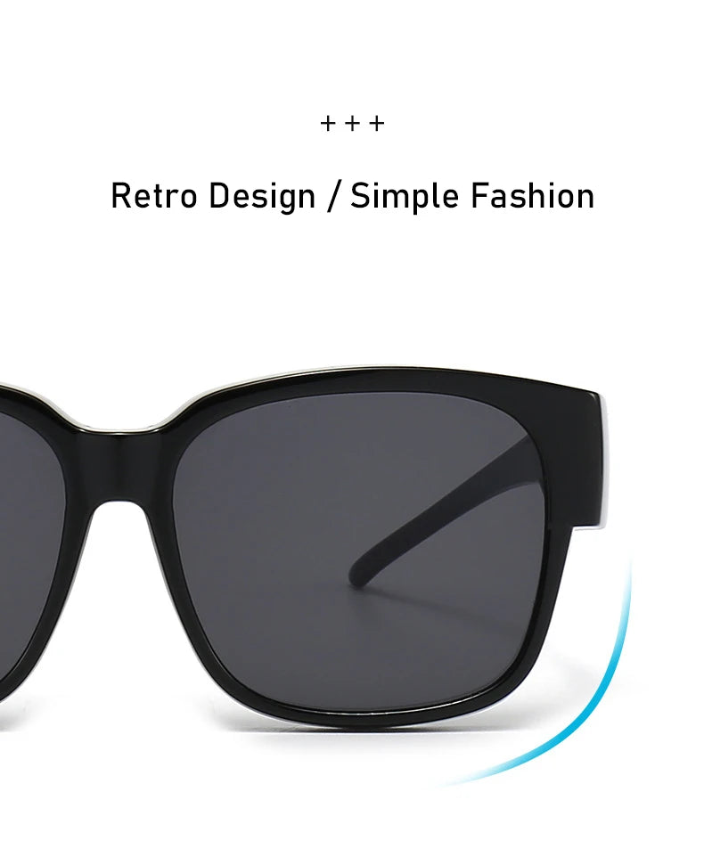 Polarized Fit-Over Sunglasses – Anti-Glare Eye Wear for Night Driving