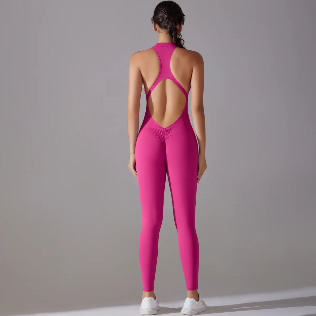 Tummy Control Bodysuit – Push-Up Sculpting Shapewear for Gym Fitness