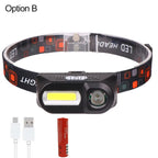 USB Rechargeable LED Headlamp – Waterproof 2500lm Light for Outdoor Camping