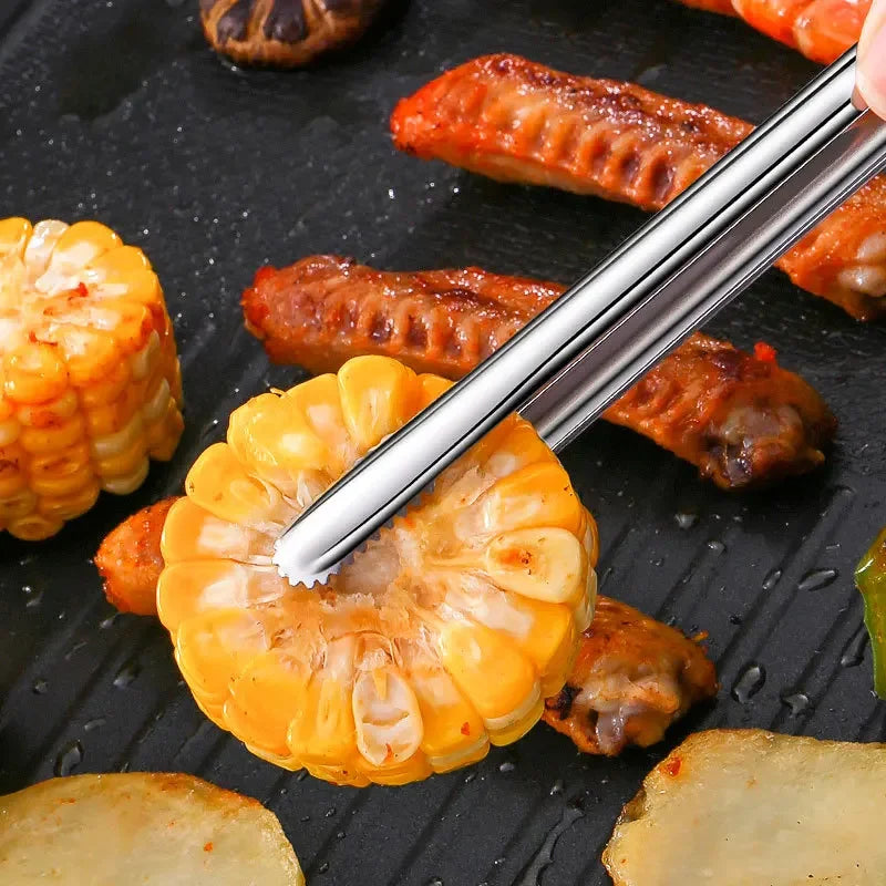 Stainless Steel BBQ Tongs – Multipurpose Kitchen Utensils for Grilling