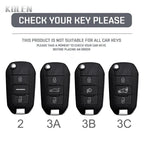 Carbon Fiber Car Key Case – Protective Fob Cover for Peugeot and Citroen