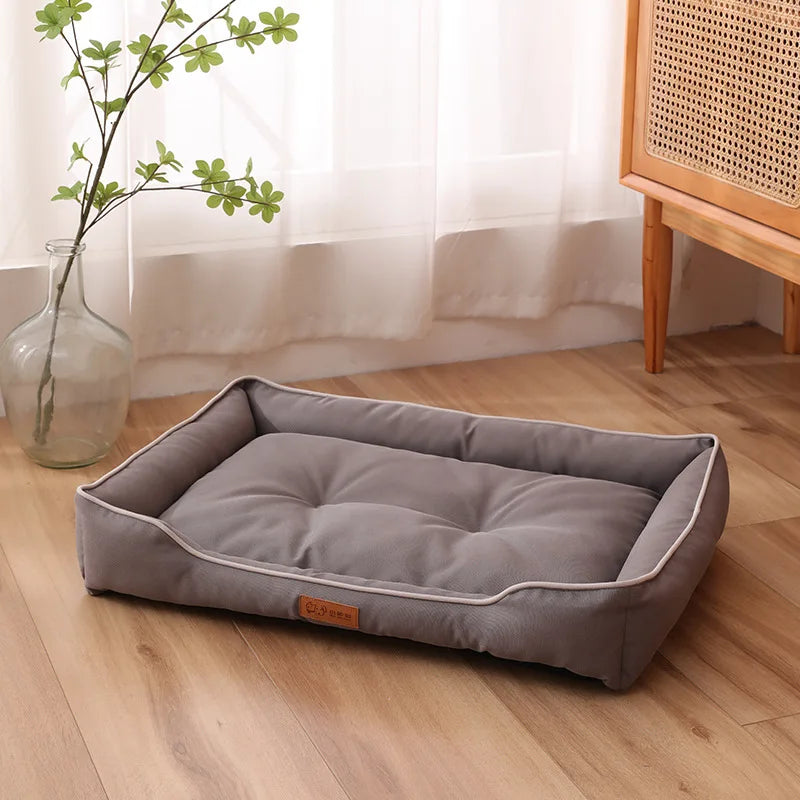 Waterproof Oxford Dog Bed – Thickened PP Cotton Mat for All Seasons