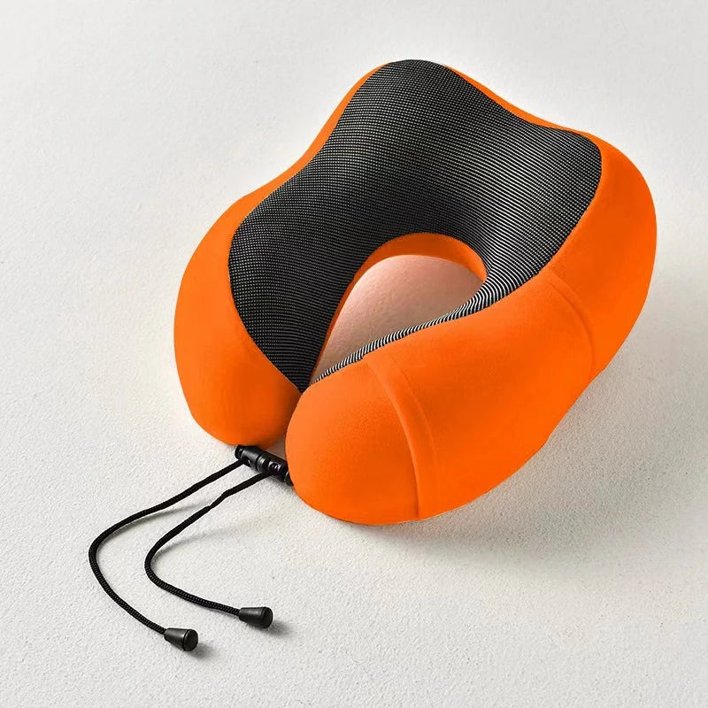 U-Shaped Memory Foam Neck Pillow – Cervical Orthopedic Support for Travel