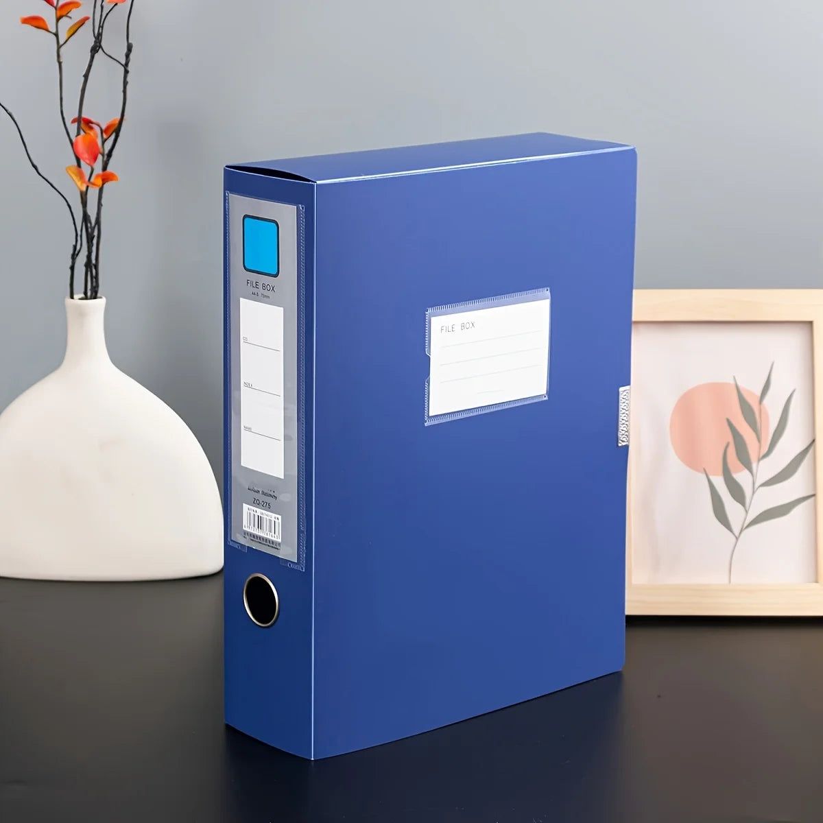 Foldable A4 File Folder – Large Capacity PP Document Storage for Office