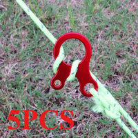 3-Hole Tent Rope Adjusters – Anti-Slip Snail Buckles for Outdoor Camping