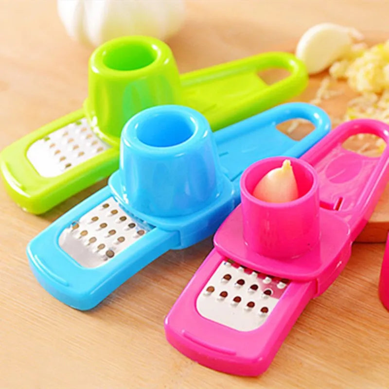 Multi-Function Garlic Peeler – Ginger Grater and Slicer for Kitchen Cooking