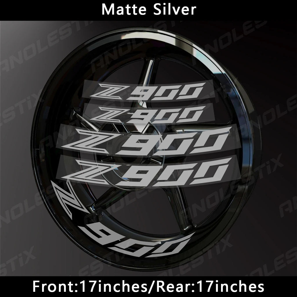 Reflective Motorcycle Rim Stripes – Wheel Hub Decals for Kawasaki Z900
