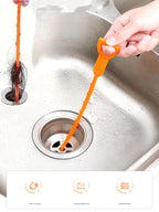 Drain Snake Hair Clog Remover – Flexible Sewer Tool for Bathroom Sink Blockages