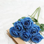 Artificial Silk Rose – Realistic Floral Decor for Weddings and Home Gifts