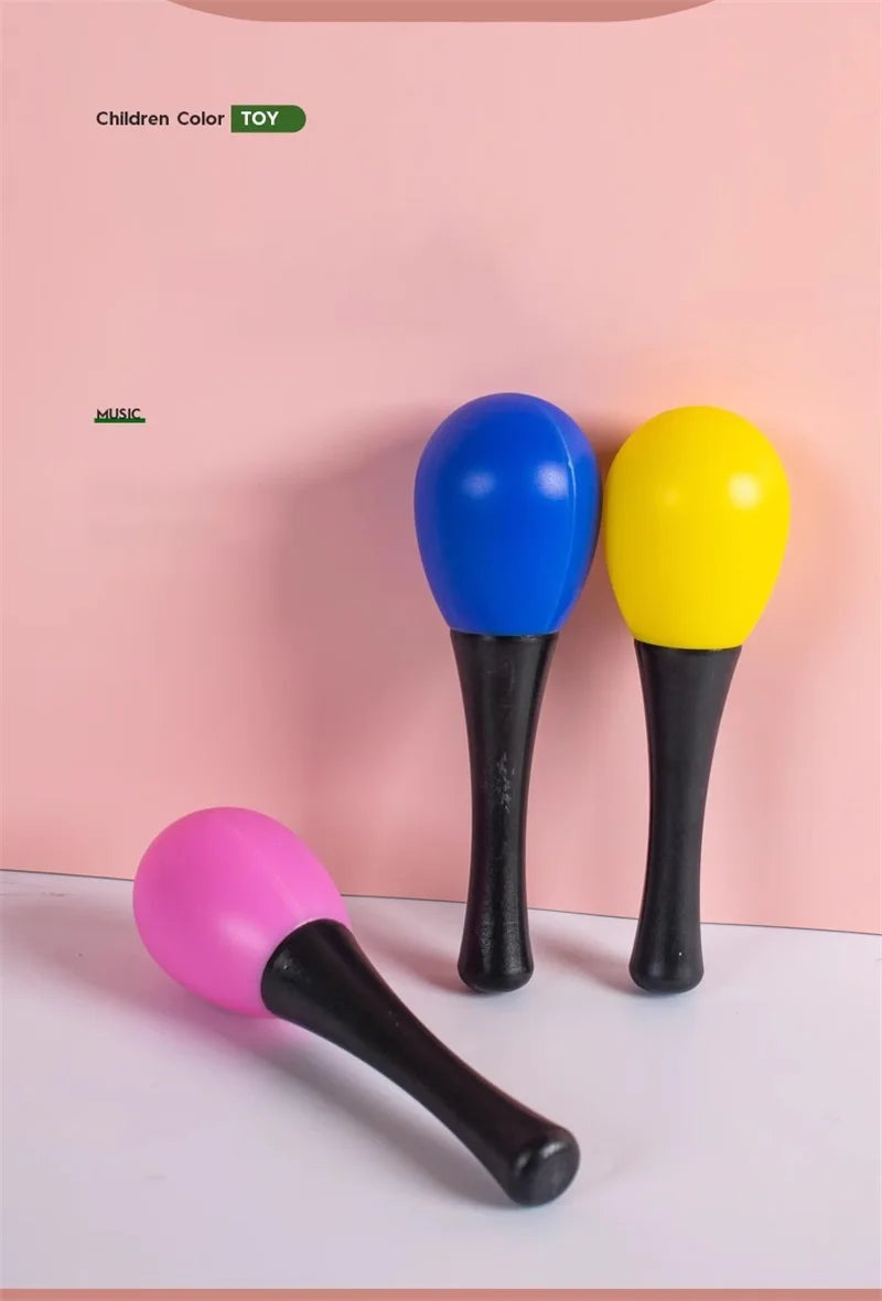 Small Plastic Maraca Sand Hammer – Musical Percussion Toy for Kids Party