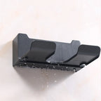 Bathroom Wall Organizer – Hair Dryer Holder with Storage Baskets for Vanity