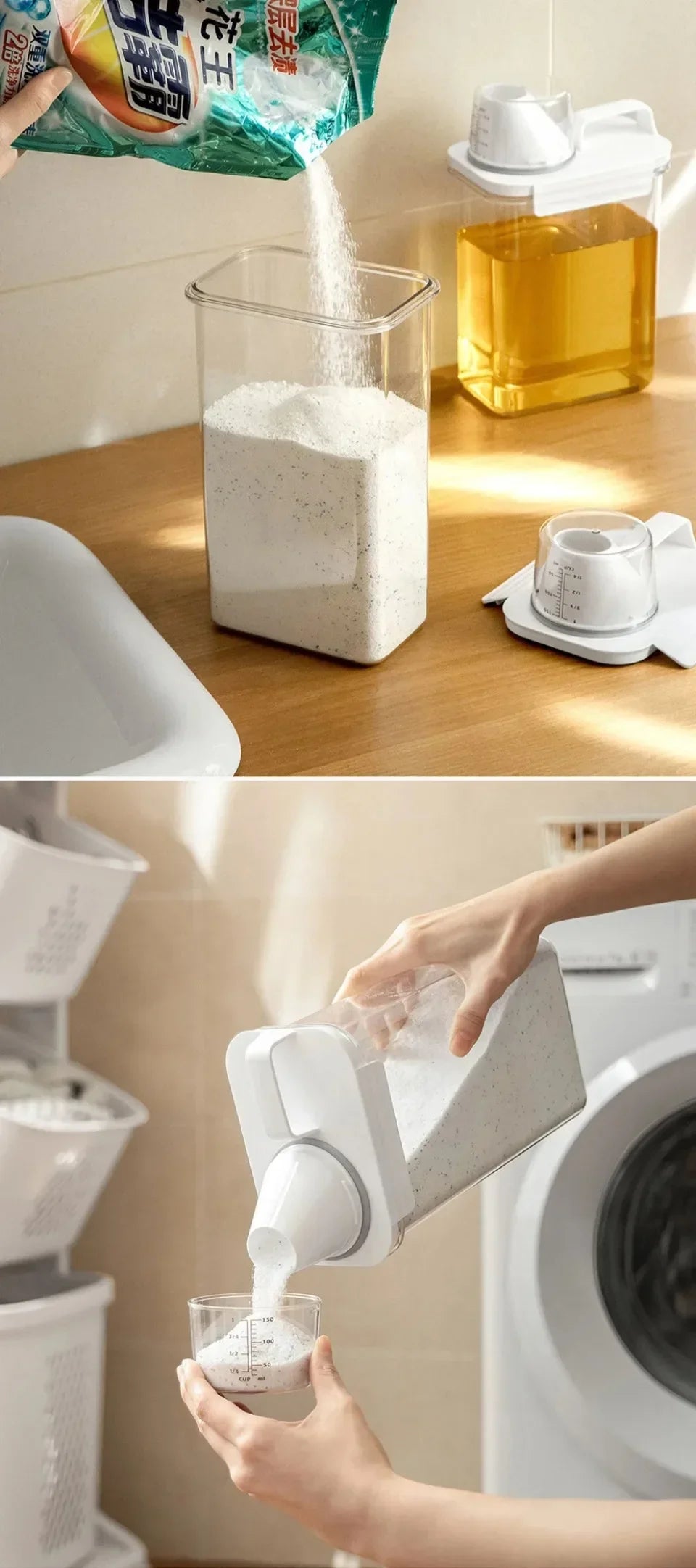 Airtight Laundry Detergent Storage Container – Multi-Size Powder Organizer for Home