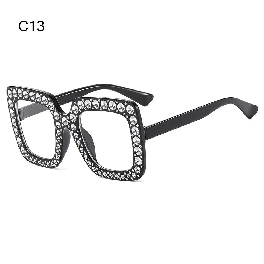 Rhinestone Square Sunglasses – UV400 Kids Eyewear for Outdoor Sun Protection