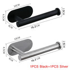 Stainless Steel Paper Towel Holder – Adhesive Wall Mount for Kitchen