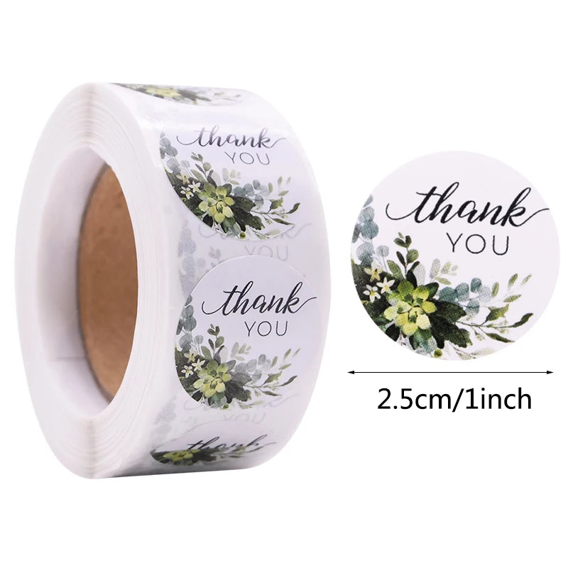 Decorative Thank You Sealing Stickers for Party Gift Labels and Scrapbooking