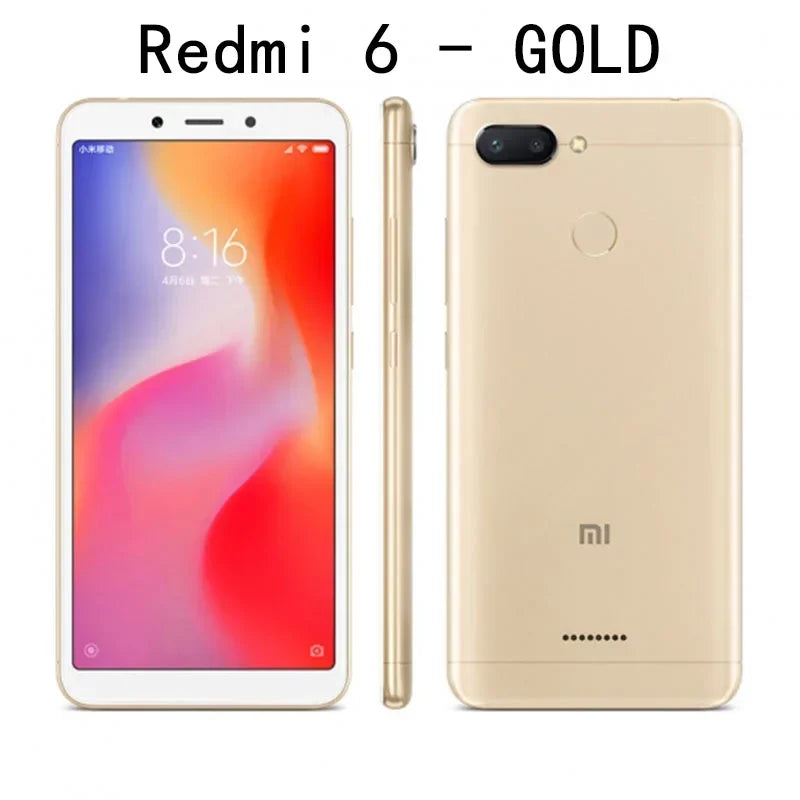 Redmi 6 Smartphone – 6.6 Inch Display with Fingerprint Sensor
