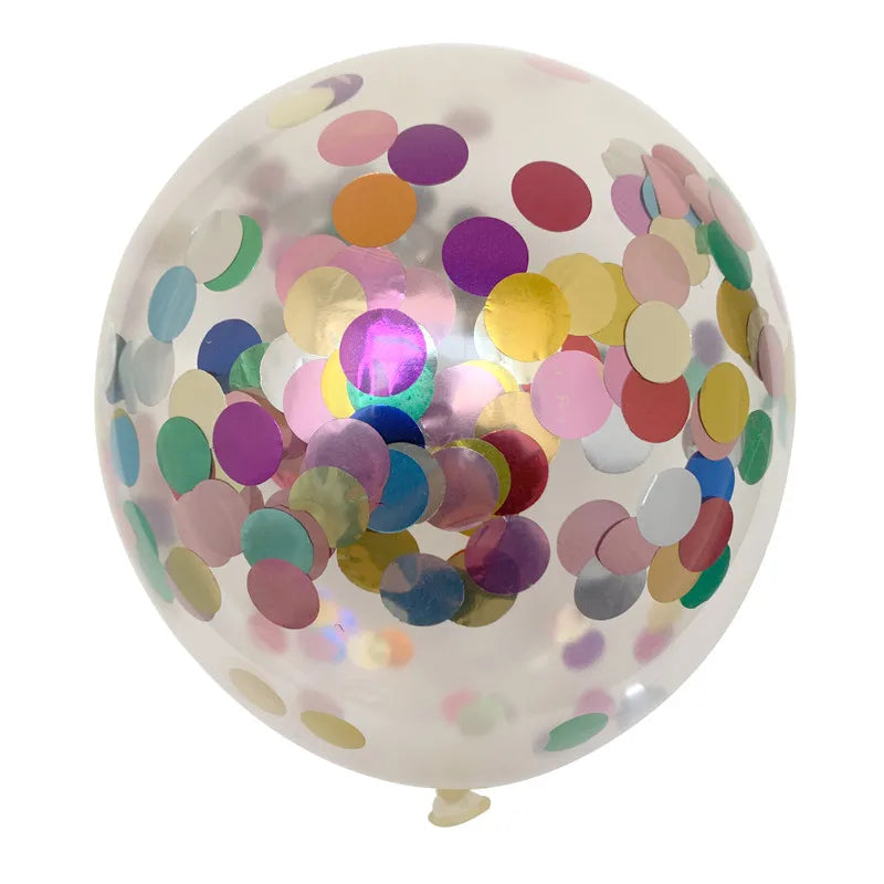 Gold Glitter Confetti Latex Balloons – 12 Inch Decor for Wedding Birthday Party