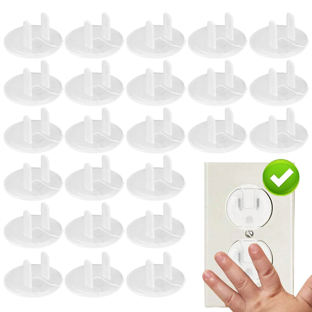 Clear Childproof Outlet Covers – Baby Safety Electrical Socket Protectors for Home