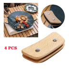 Wooden BBQ Pan Handle – Heat Resistant Anti-Scald Grip for Outdoor Cooking