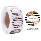 Decorative Thank You Sealing Stickers for Party Gift Labels and Scrapbooking