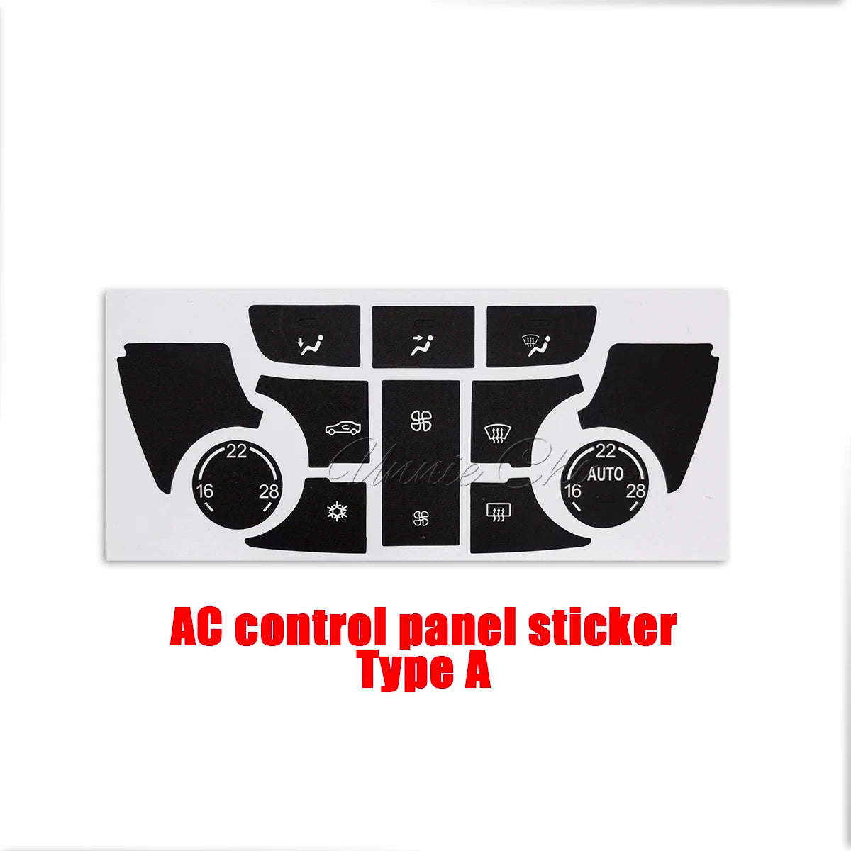 AC Panel Button Repair Decals – Interior Restoration Stickers for Opel Vauxhall