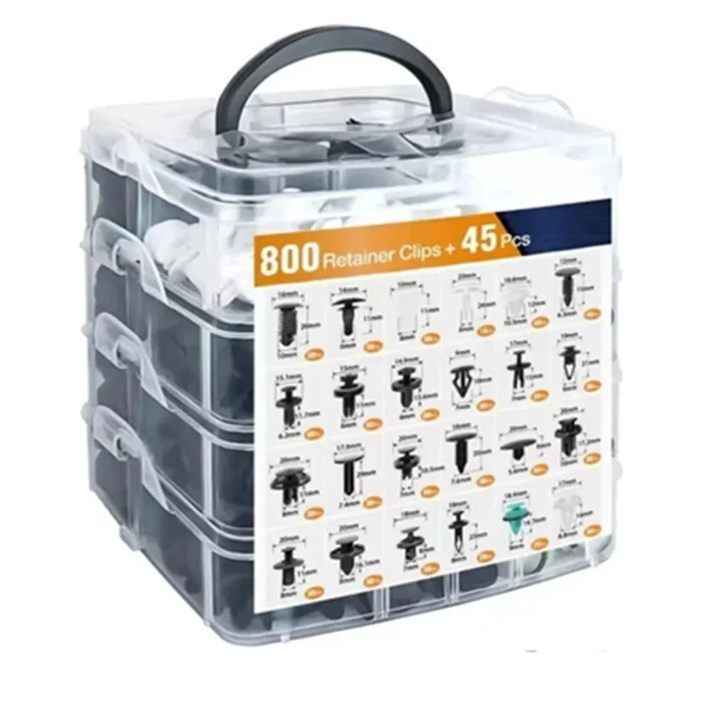 Automotive Plastic Fastener Kit – Bumper and Fender Rivet Retainers for Car Repair