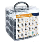 Automotive Plastic Fastener Kit – Bumper and Fender Rivet Retainers for Car Repair