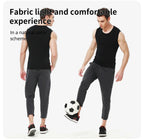 Cotton Sleeveless Compression Vest – Men's Athletic Shirt for Gym Fitness