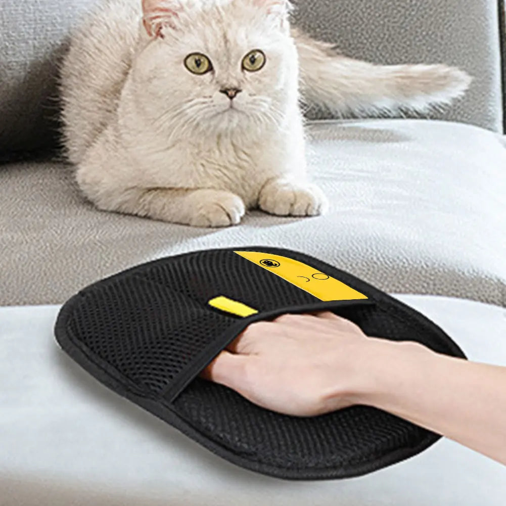 Pet Grooming Glove – Deshedding Massage Brush for Dog and Cat Hair Removal