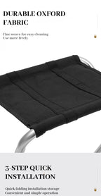 Portable Folding Camping Chair – Aluminum Alloy Seat for Outdoor Fishing