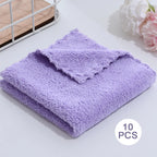 Coral Fleece Microfiber Towels – Thickened Soft Absorbent Cloth for Home Bath