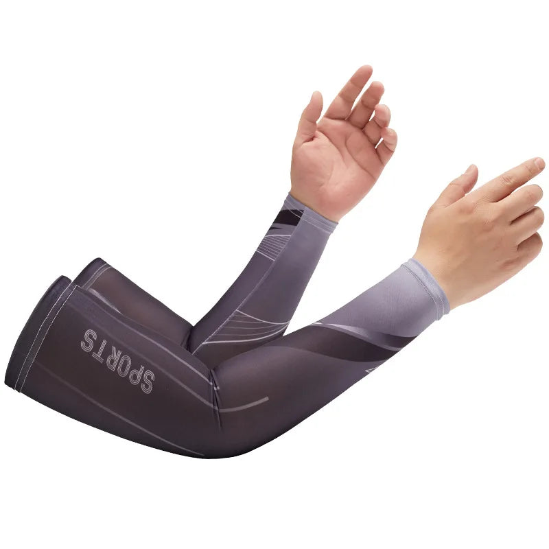 UV Protection Arm Sleeves – Cooling Ice Fabric for Outdoor Sports