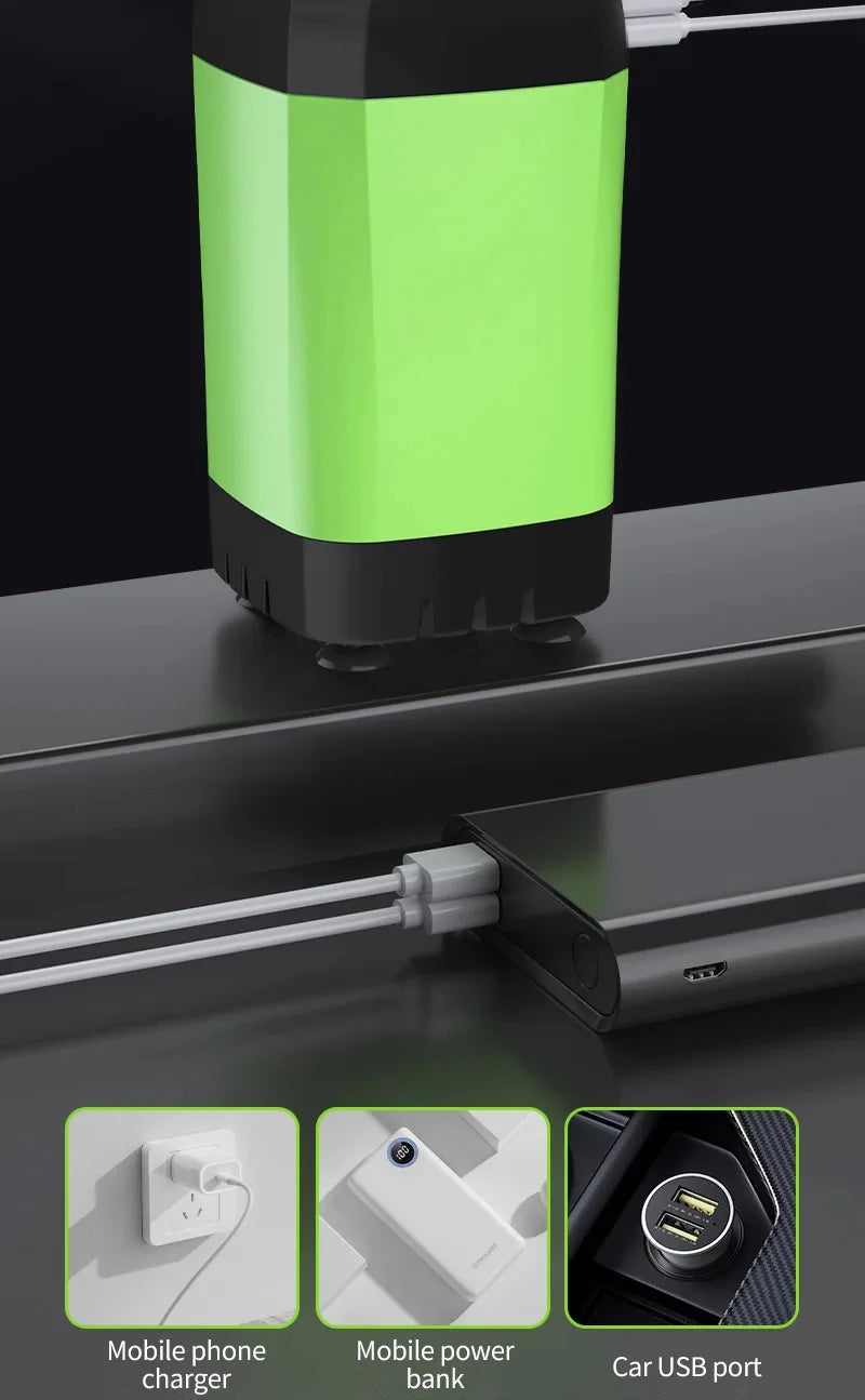 Portable Camping Shower Pump – Rechargeable with Digital Display for Outdoor