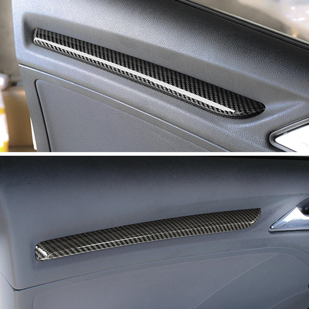 Carbon Fiber Console Trim – ABS Interior Door Panel Cover for Audi A3 S3 RS3