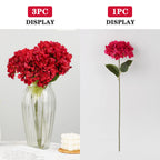 Silk Hydrangea Bouquet – 58cm Artificial Flowers for Wedding Home Decor
