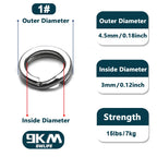 Stainless Steel Split Rings – Heavy Duty Fishing Lure Terminal Tackle