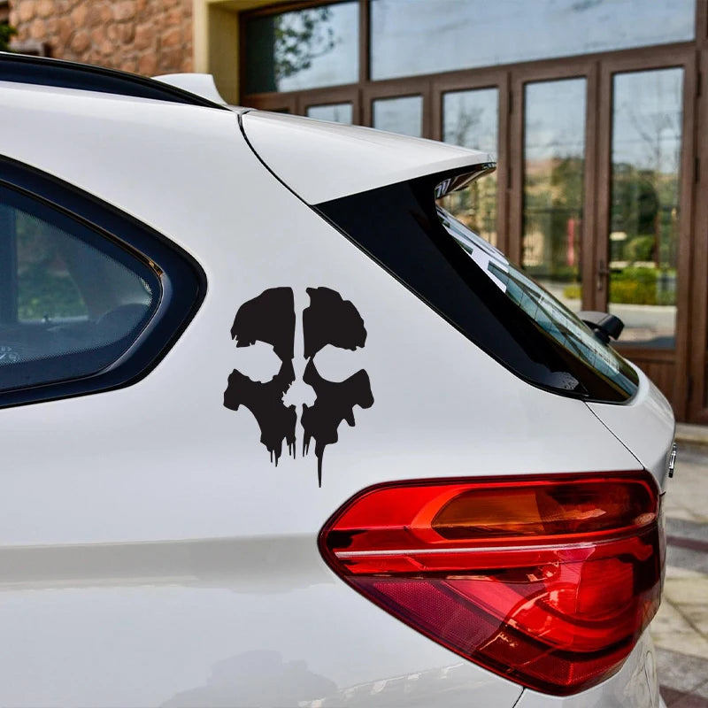 Call of Duty Ghost Skull Decal – Waterproof Vinyl Sticker for Car Windows