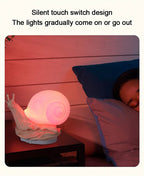 Cute Snail Night Light – Color Changing Bedside Lamp for Kids Room Decor