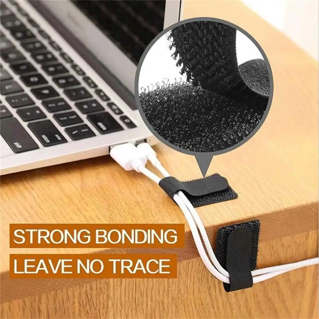 Reusable Cable Ties – Adjustable Cord Organizer for Desk Management