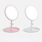 LED Touch Screen Makeup Mirror – Foldable Cosmetic Light for Daily Vanity