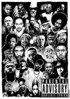 Hip Hop Canvas Wall Art – Notorious BIG and Tupac Poster for Home Decor
