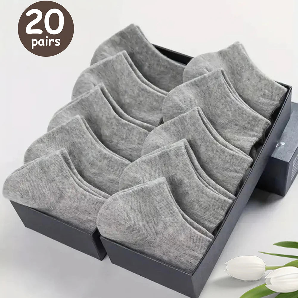 Men's Breathable Ankle Socks – Moisture Wicking Business for Daily Sport