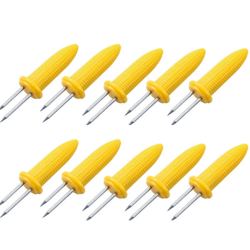 Stainless Steel Corn Holders – Skewers for Outdoor Barbecue and Camping