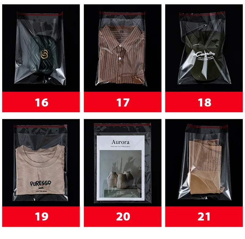 Self-Adhesive Cellophane Bags – Transparent Plastic Packaging for Jewelry Candy